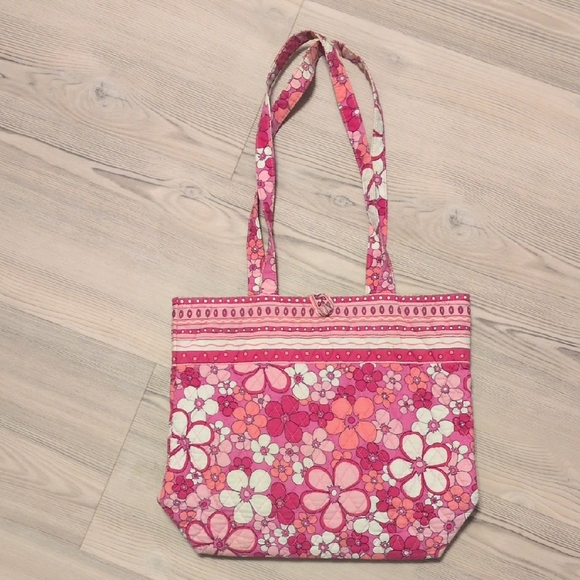 Vera Bradley Handbags - Vera Bradley Floral Pink Tote Bag